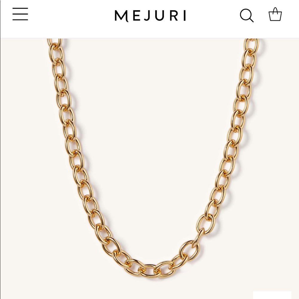 Mejuri Drawn Cable Chain Necklace - Gold Vermeil